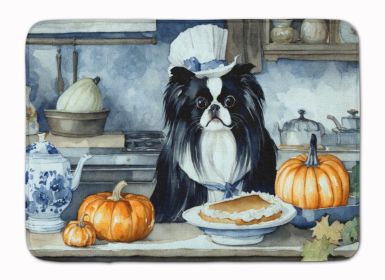 Japanese Chin Fall Kitchen Pumpkins Memory Foam Kitchen Mat Machine Washable Anti-Fatigue Mat Cushion Comfort Bath Mat or Kitchen Rug